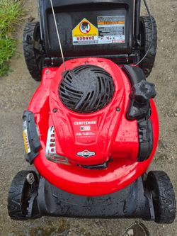 Craftsman push lawnmower with bag