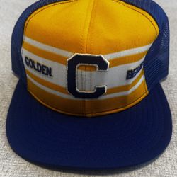 California Golden Bears Cal Hat Cap AJD Lucky Stripe Snapback Vintage