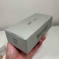 RayBan Meta Wayfarer Gen 2 Shiny Transparent Gray Transition Saphire Standard Size