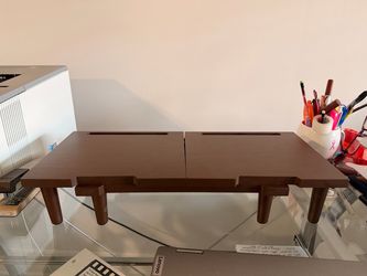 Bamboo desktop risers
