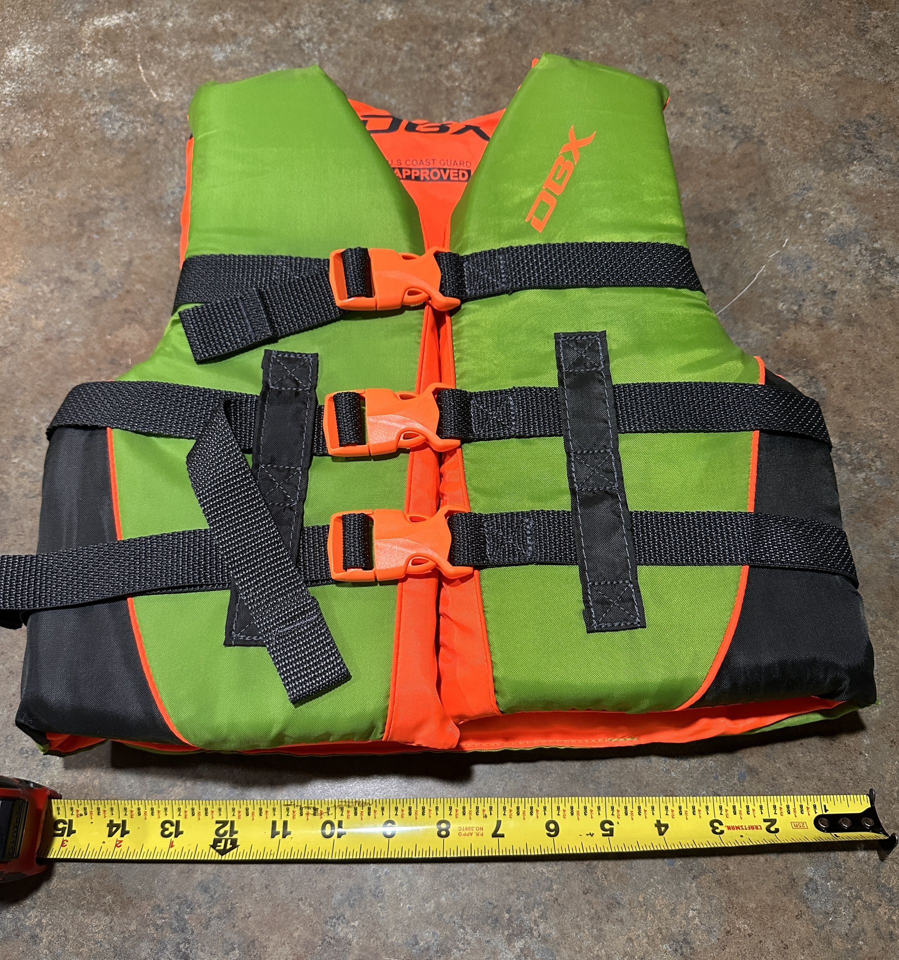 Two Youth Life Jackets DBX Coast Guard Approved 