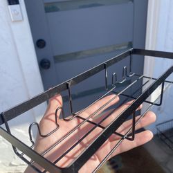 4 Black Slim Shelves 