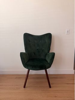 Emerald Green Velvet Accent Chair
