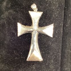 Silver Cross Charm