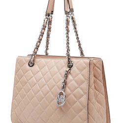 Michael Kors Susannah blush leather tote bag purse