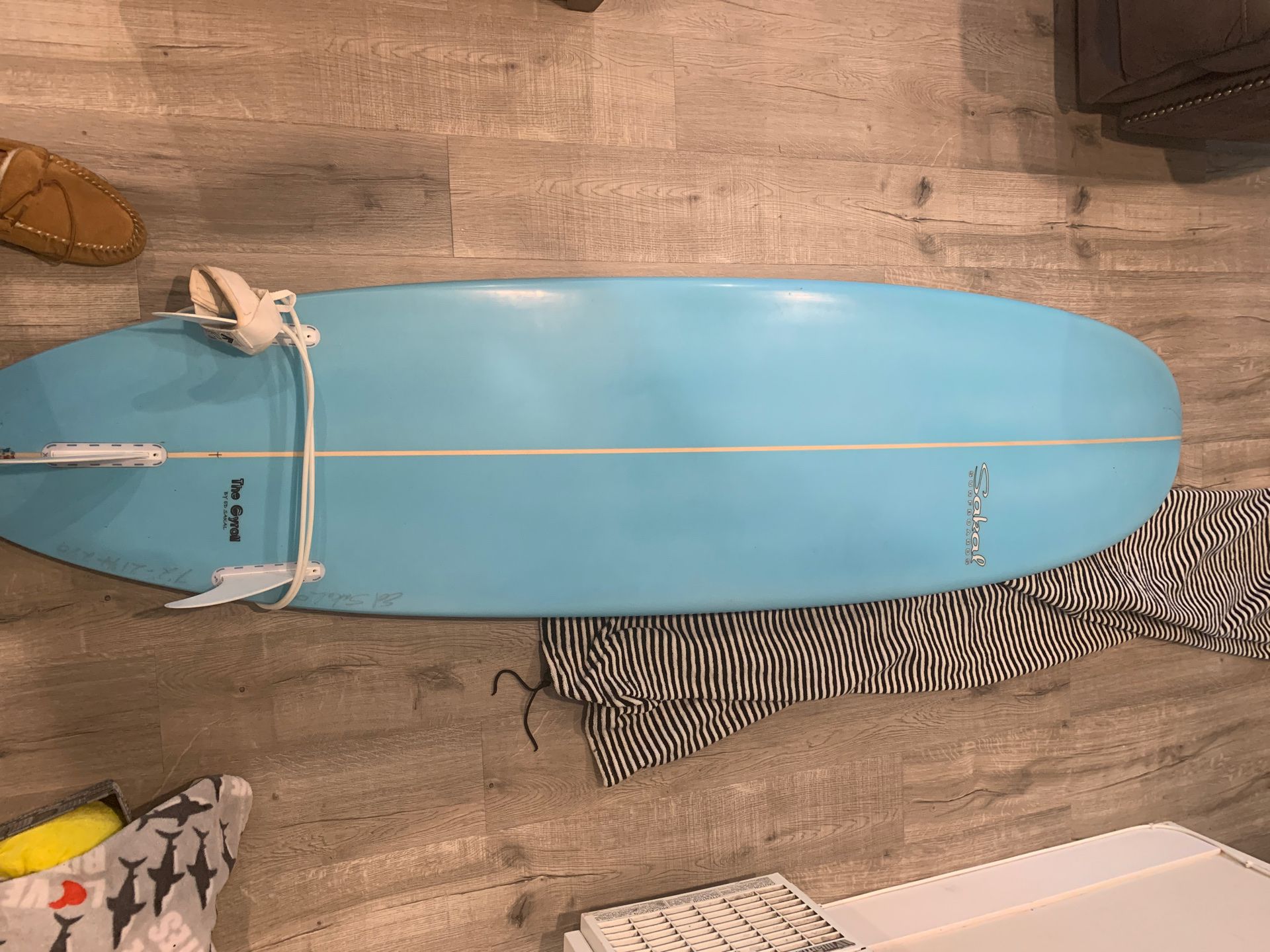 Ed sakal 7’2 custom surfboard