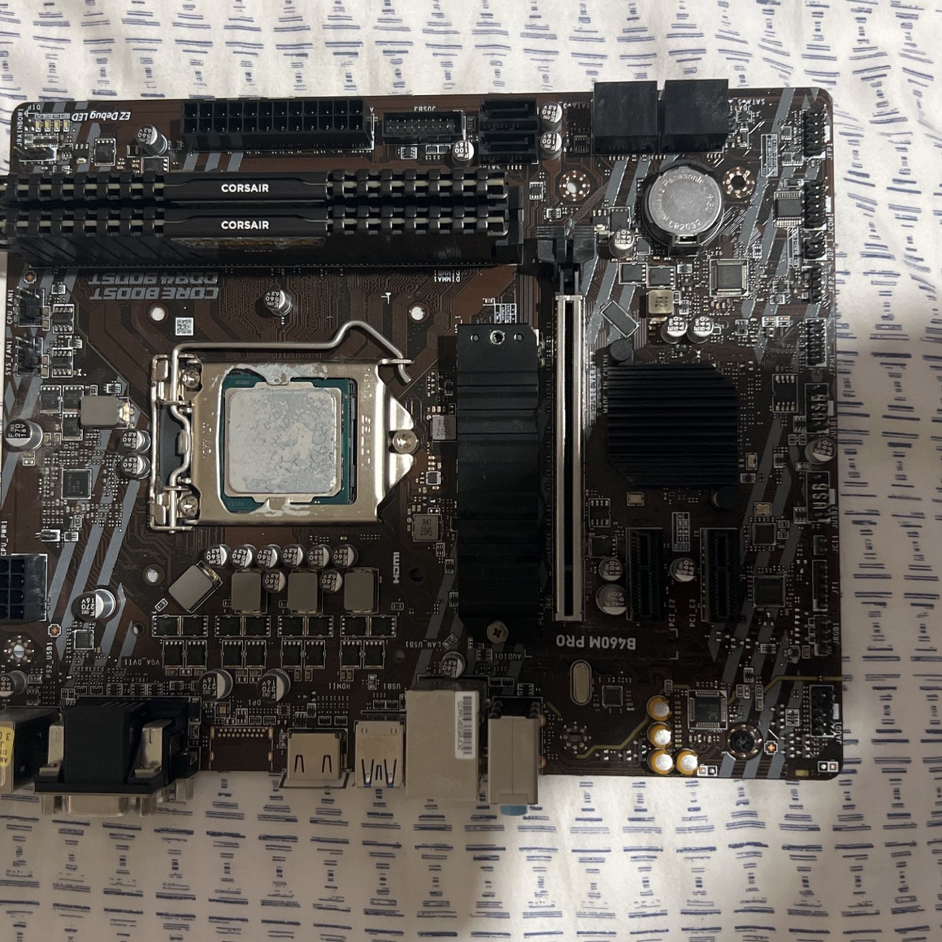 B460m Pro Motherboard With Intel 10th Gen i5 10600k Processor