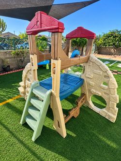 Kids Outdoor Plastic Playset Climber