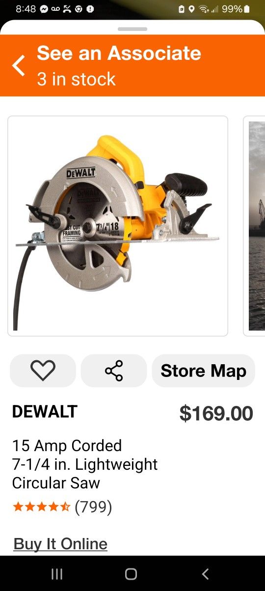 Dewalt 7 1/4 Lightweight Circular Saw