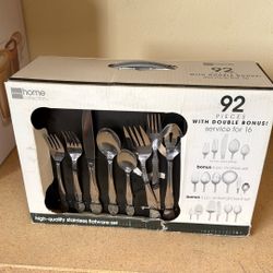 Stainless Flatware Set 92 Pcs