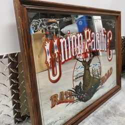 Union Pacific Framed Picture Mirror 