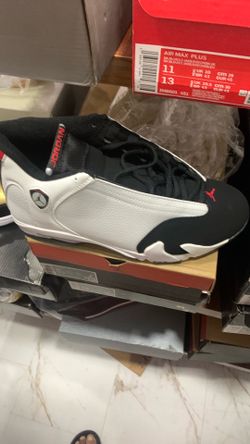 Air Jordan 14 Black and White Sneakers