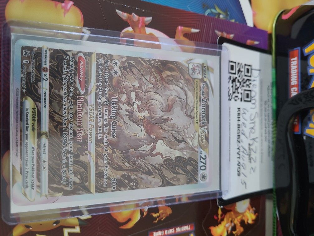 Zoroark Vstar Gg56 Pokémon Card Nm