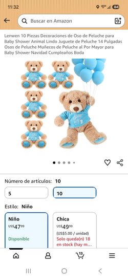 10 Tedybears  blue shirts