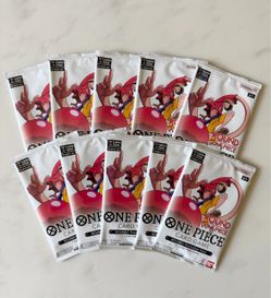 ROUND1 x One Piece Card Game English Single Promotion Pack Promo OP Booster Bundle Box PSA Manga SP Luffy Zoro Chopper Nami Nico Sanji Pokemon