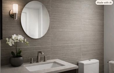 Ivy Hill Tile Smoke Gray - Textured Matte Porcelain Wall