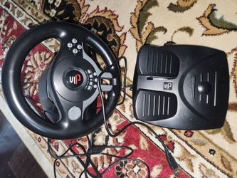 SUBSONIC Racing SV250 Gaming Steering Wheel Switch 2 PS4 Xbox & PC 180° , Like new