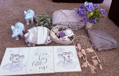 Elephant nursery decor