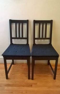 West Elm Dining room chairs with seat cushion