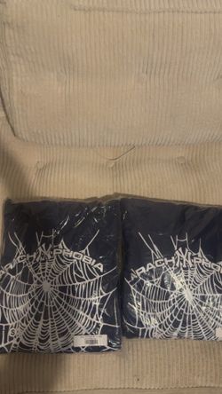 Spider hoodie navy blue