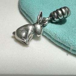 Pandora (Retired) Sterling Silver Rabbit Dangle Charm #791101