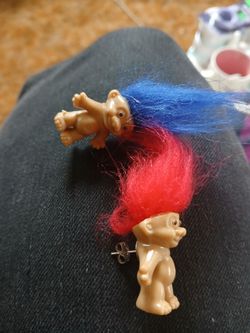 Hand Made troll Earrings  new