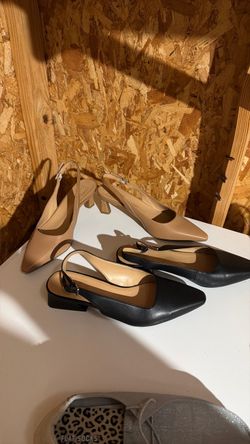 Ladies, size 10, sling back shoes wide width