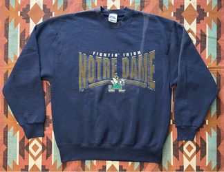 Vintage 90's Notre Dame Fighting Irish Pro Player Crewneck Sweatshirt Size Large