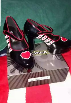 Halloween Woman Costume Queen Of Hearts Platforms
