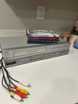 VCR/ DVD combo with dvd bundle!