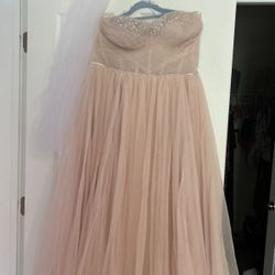 Pink Wedding Dress 