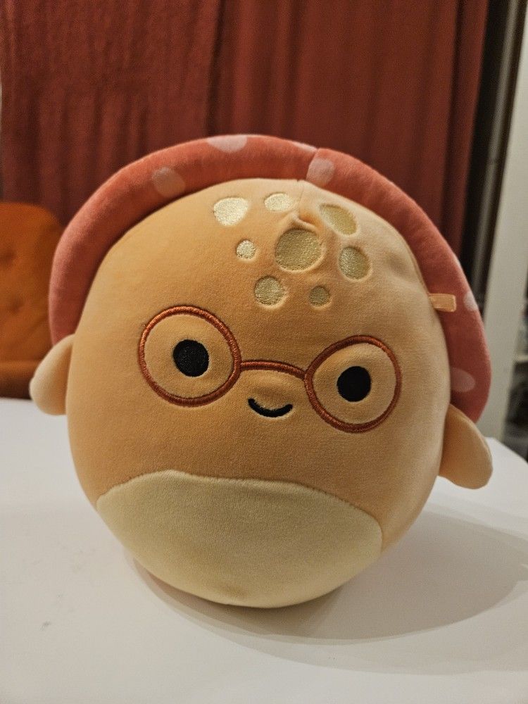 Squishmallows Caine the Turtle 8-inch Figure w/ Glasses First to Market - No Tag