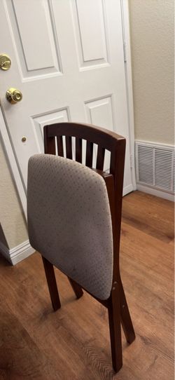 Wood Dining Chair with Upholstered Seat