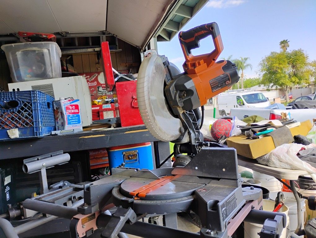 10 Inch Rigid Miter Saw With Stand/Cart