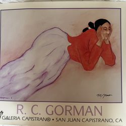R.C.GORMAN "SONA DORA" HAND SIGNED IN MARKER LARGE GALERIA CAPISTRANO POSTER DKDMERCHANDISE 