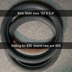 20 by 2.4 Kink BMX Tires Brand New 