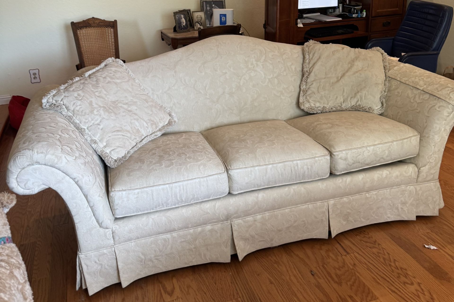 FREE: 2 White couches, Thomasville Brand