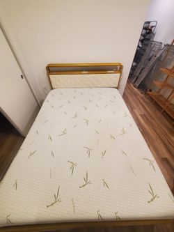 LED Queen Size Bed with Storage