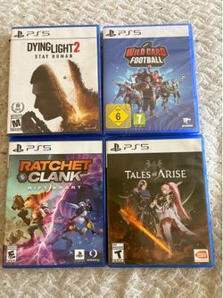 Lot of 4 ps5 games 2 new and 2 used