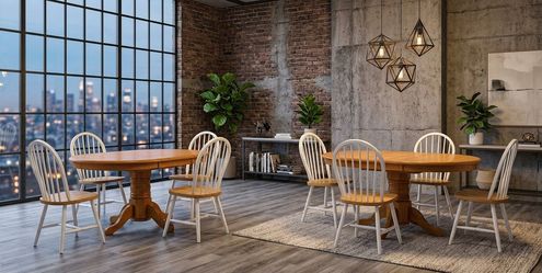 Kitchen table with leaf and 4 chairs