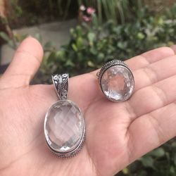 Silver 925 With Clear Quartz