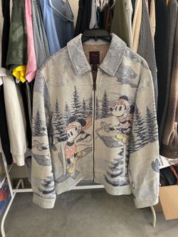 Disney x Forever 21 Mickey Mouse Tapestry Jacket  size large