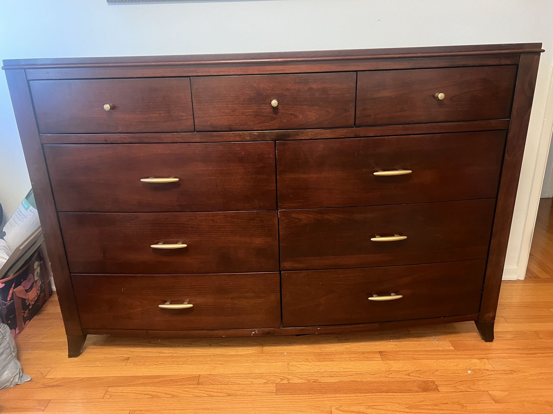 Large Dark Wood Dresser