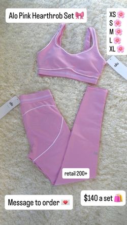 Pink Alo Full Sets Sizes Xs S M L Xl