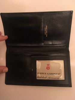 Prince Gardner Black leather wallet