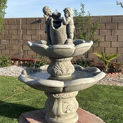 New Water Fountain Made Out Of Cement Perfect Gift 🎁 