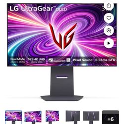 LG - UltraGear 32" OLED Dual Mode (4K UHD 240Hz,FHD 480Hz), 0.03ms NVIDIA G-SYNC Compatible, AMD Fre