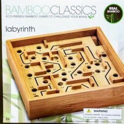 Bamboo Classics Labyrinth Marbles Maze Game