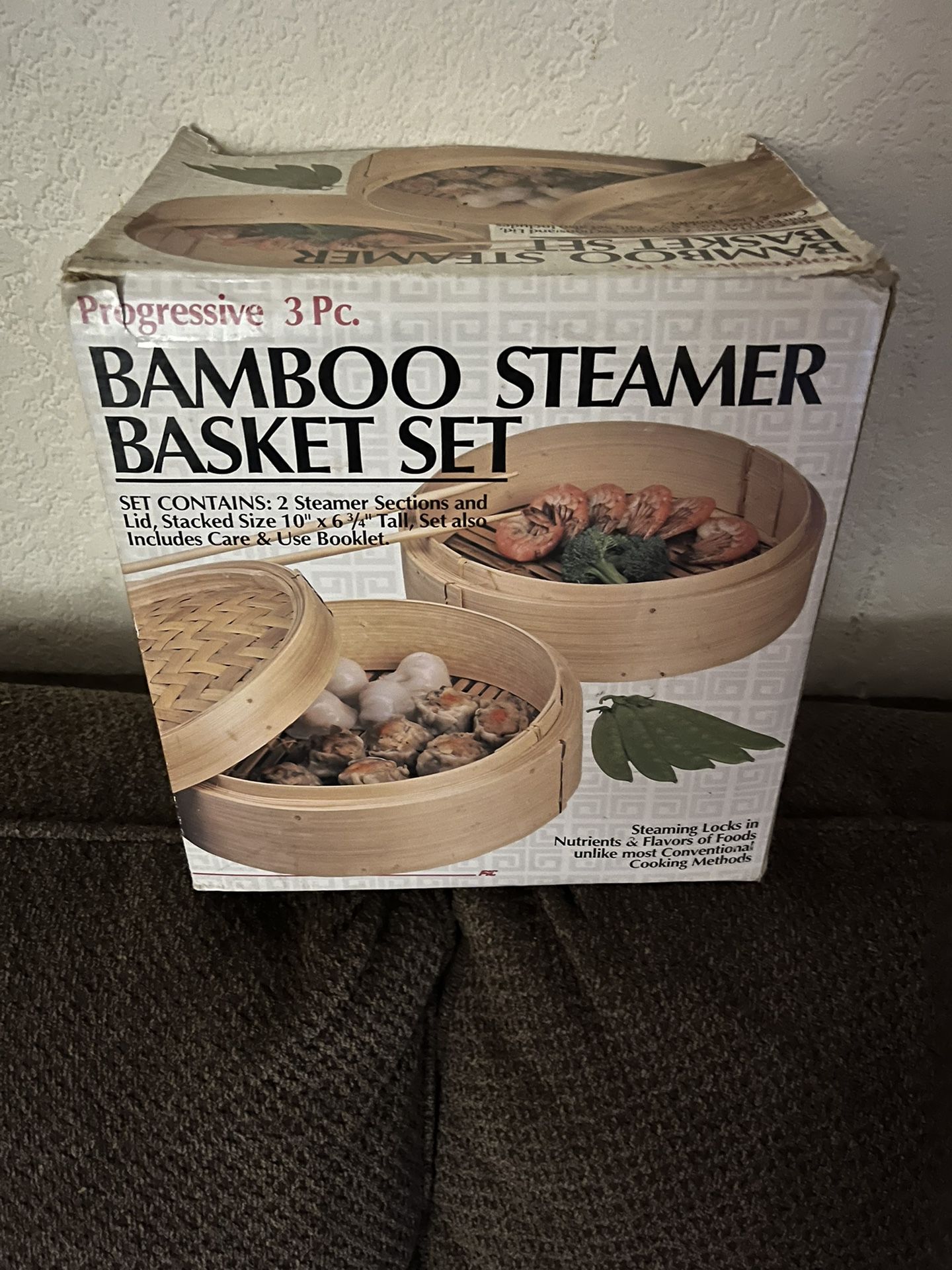 Bamboo Steamer Basket Set 