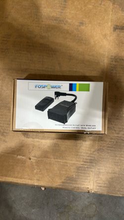 Fospower outdoor/indoor outlet with wireless remote control - dual outlet